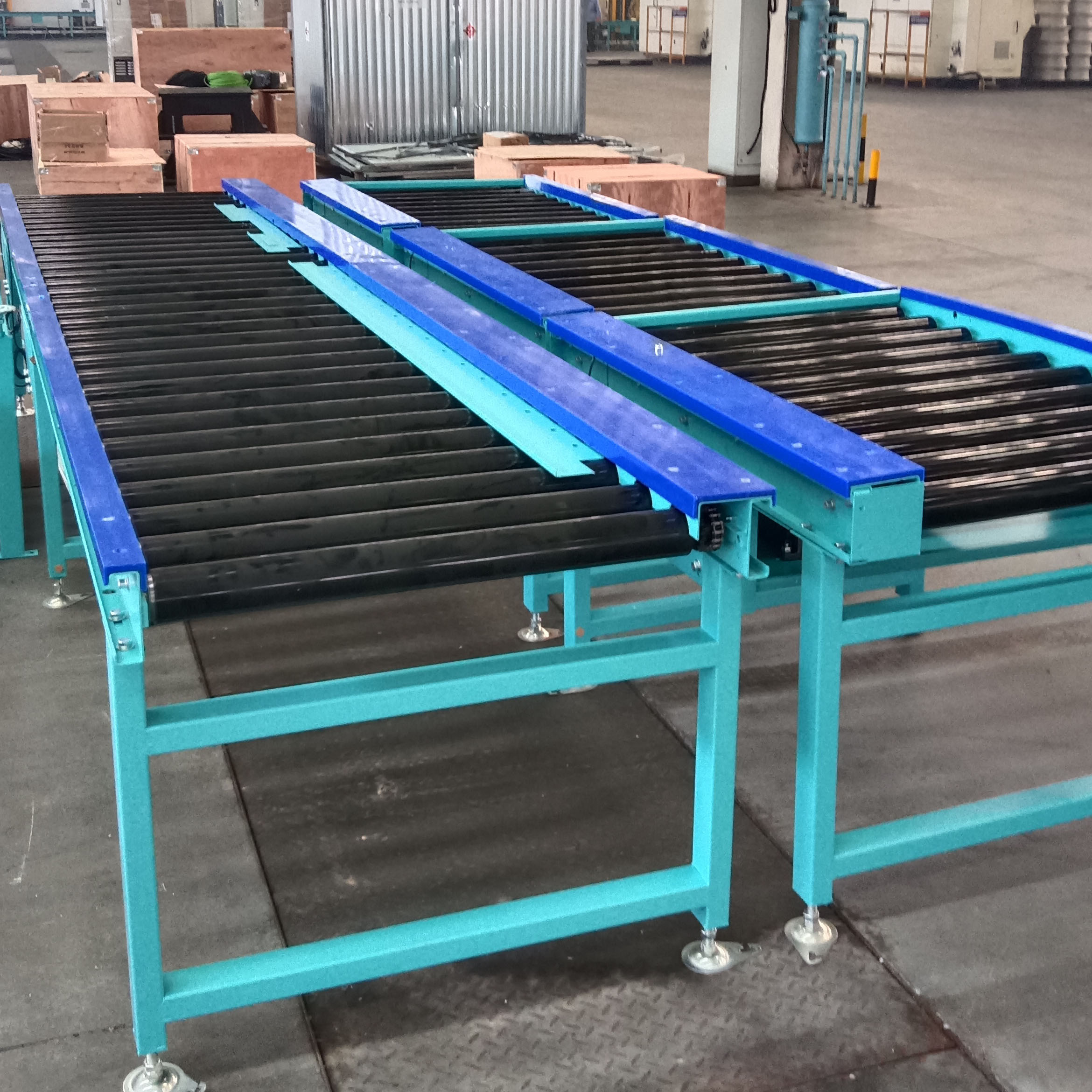 动力包胶滚筒线